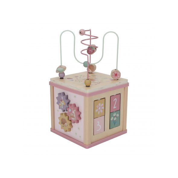 LITTLE DUTCH KOSTKA S AKTIVITAMI DŘEVĚNÁ FAIRY GARDEN - KOSTKY - PRO DĚTI