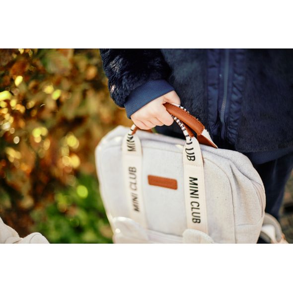 CHILDHOME DĚTSKÝ BATOH MINI CLUB SIGNATURE OFF WHITE - BATOHY A TAŠKY - PRO DĚTI