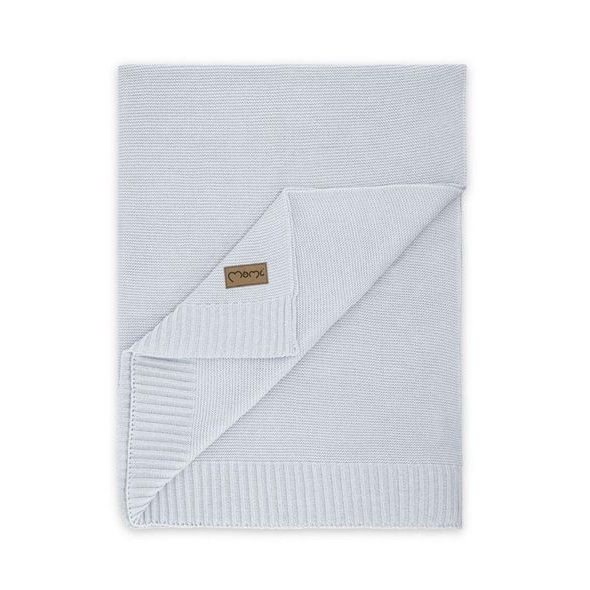 MOMI DĚTSKÁ PLETENÁ DEKA MOMI HUG ŠEDÁ - DĚTSKÉ DEKY PRO MIMINKA - SPINKÁNÍ