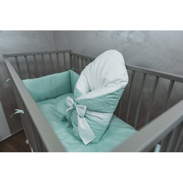 ENIE BABY MANTINEL BAVLNĚNÝ DOTS MENTOL - MANTINELY - SPINKÁNÍ