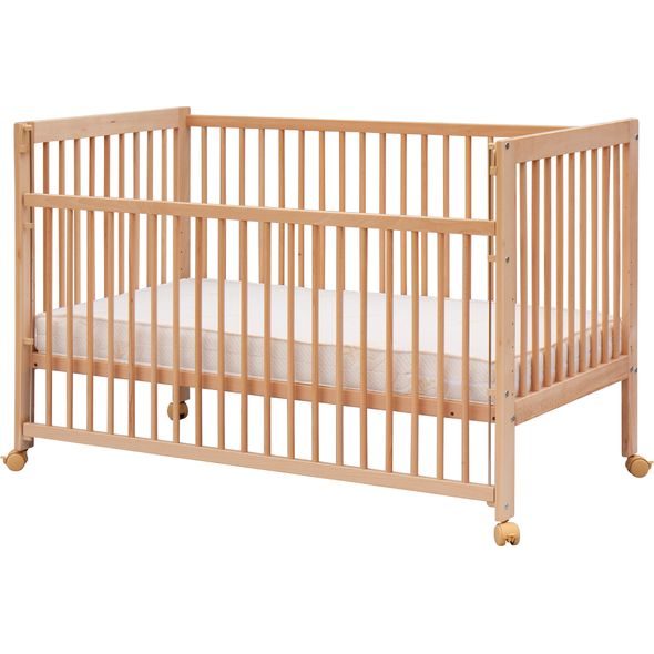 SCARLETT DĚTSKÁ POSTÝLKA SCARLETT PERTA - PŘÍRODNÍ (BUK) - STAHOVACÍ BOČNICE - 140 X 70 CM - DŘEVĚNÉ POSTÝLKY - SPINKÁNÍ