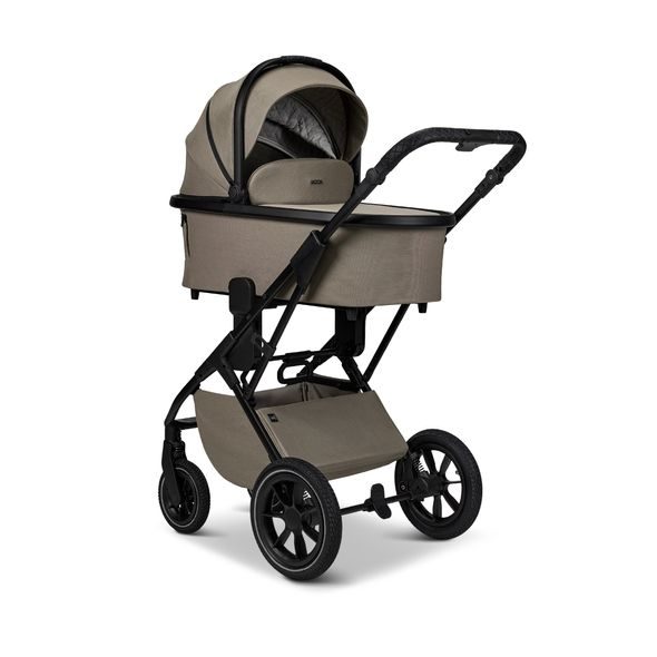 MOON PIÚ KOMBI SET BLACK MATT - MUD - KOMBINACE S PŘÍSLUŠENSTVÍM - KOČÁRKY A PŘÍSLUŠENSTVÍ