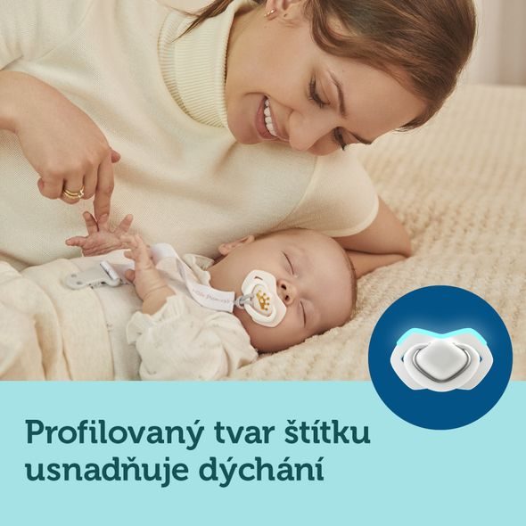 CANPOL BABIES SET SYMETRICKÝCH SILIKONOVÝCH DUDLÍKŮ 0-6M ROYAL BABY MODRÝ - ŠIDÍTKA A DOPLŇKY - KRMENÍ