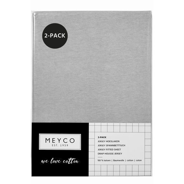MEYCO ŽERZEJOVÉ PROSTĚRADLO 70X140/150 - LIGHT GREY - PROSTĚRADLA - SPINKÁNÍ