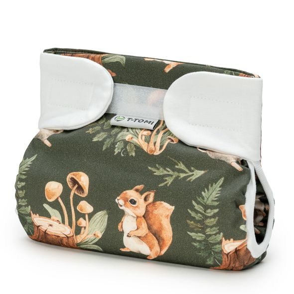 T-TOMI ORTOPEDICKÉ ABDUKČNÍ KALHOTKY - SUCHÝ ZIP FOREST KINGDOM (3-6KG) - PLENKOVÉ KALHOTKY - PŘEBALOVÁNÍ