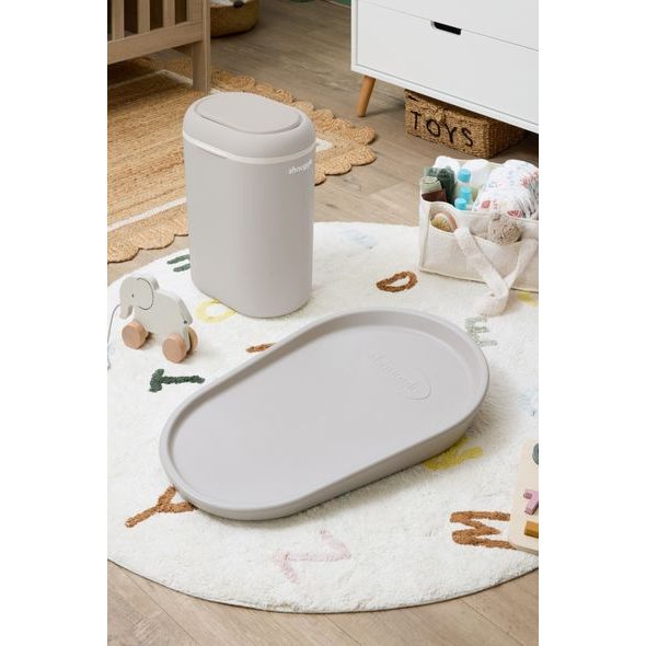 SHNUGGLE ECO - TOUCH KOŠ NA PLENKY TAUPE - KYBLÍKY NA POUŽITÉ PLENY - PŘEBALOVÁNÍ