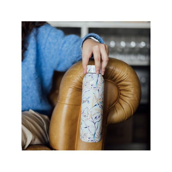 QUOKKA NEREZOVÁ TERMOLÁHEV SOLID VINTAGE FLORAL 630 ML - TERMOOBALY A TERMOSKY - KRMENÍ