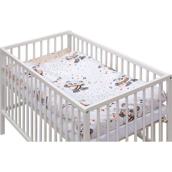 SCARLETT DĚTSKÁ POSTÝLKA S KOMPLETNÍ VÝBAVOU GYTARO 120 X 60 CM - DŘEVĚNÉ POSTÝLKY - SPINKÁNÍ