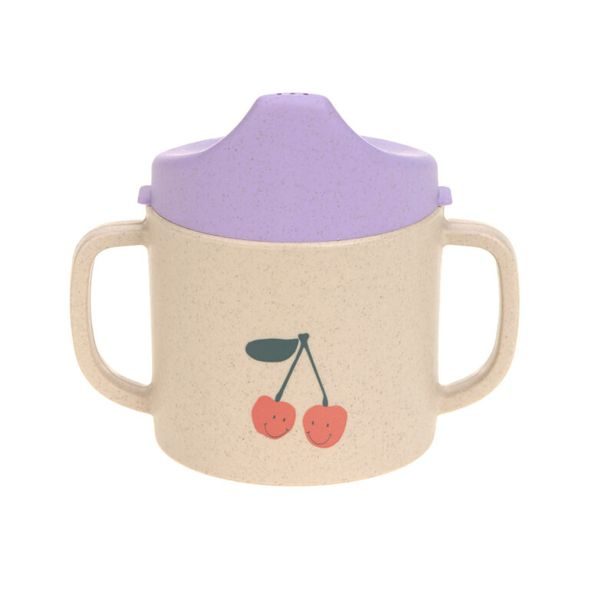 LÄSSIG BABIES SIPPY CUP PP/CELLULOSE HAPPY FRUITS CHERRY - DĚTSKÉ HRNEČKY - KRMENÍ