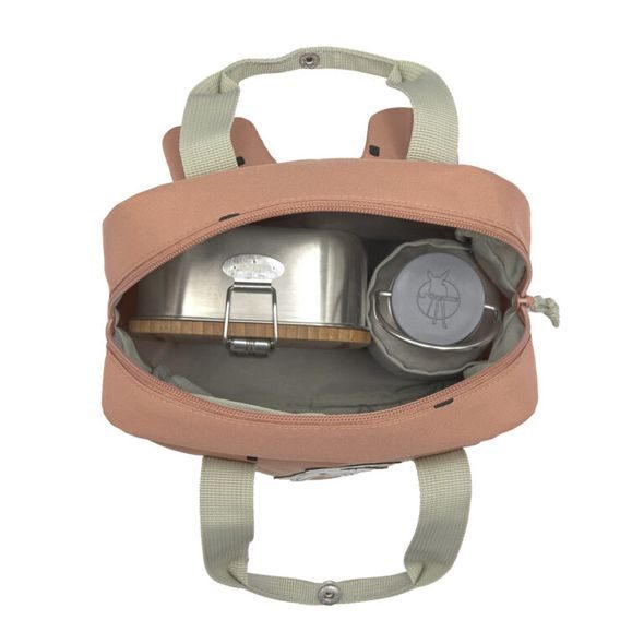 LÄSSIG MINI SQUARE BACKPACK HAPPY PRINTS CARAMEL - BATOHY A TAŠKY - PRO DĚTI