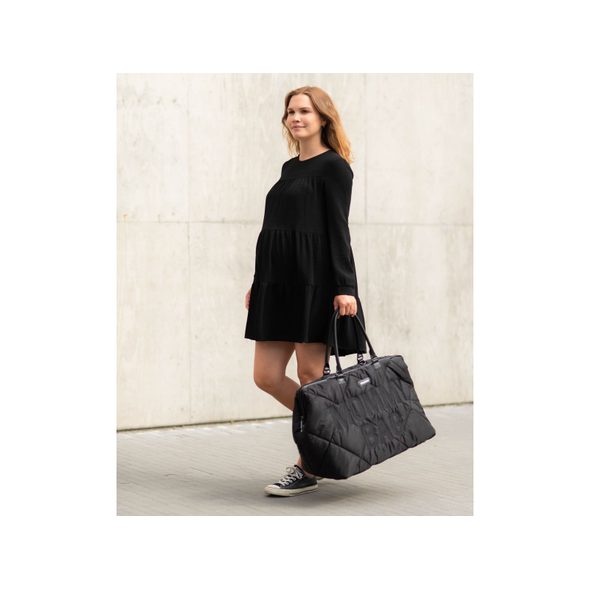 CHILDHOME PŘEBALOVACÍ TAŠKA MOMMY BAG PUFFERED BLACK - PŘEBALOVACÍ TAŠKY - KOČÁRKY A PŘÍSLUŠENSTVÍ