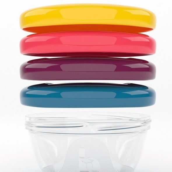 BABYMOOV MISKY S VÍČKY SINGLESET (4X 120ML) - MISKY, TALÍŘKY A PODLOŽKY - KRMENÍ