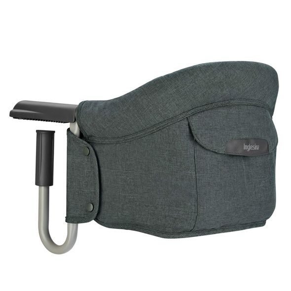 DĚTSKÁ SKLÁDACÍ ŽIDLIČKA INGLESINA FAST CHARCOAL GREY - JÍDELNÍ ŽIDLIČKY CESTOVNÍ - KRMENÍ