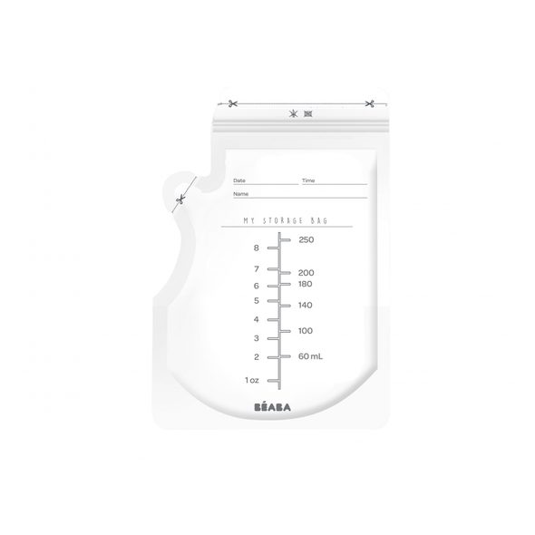 BEABA SÁČKY NA MATEŘSKÉ MLÉKO 250 ML 50 KS - DÁVKOVAČE SUŠENÉHO MLÉKA - KRMENÍ