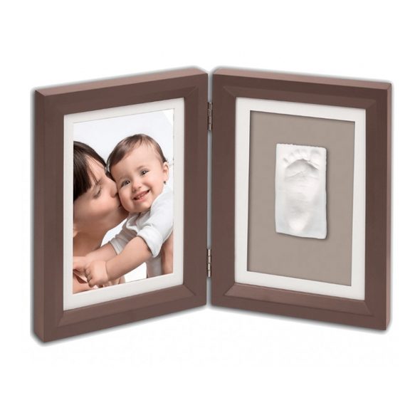 BABY ART DŘEVĚNÝ RÁMEČEK PRO OTISK MY BABY TOUCH SIMPLE BROWN - OTISKY A ALBA - PRO MAMINKY
