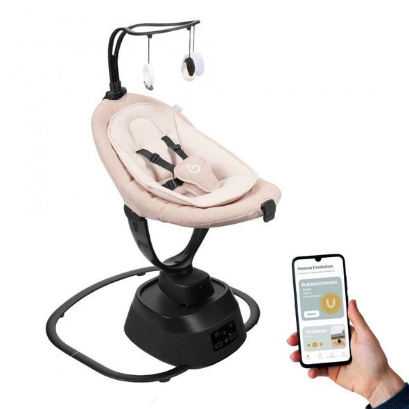 BABYMOOV HOUPAČKA SWOON EVOLUTION CONNECT MOCCA - LEHÁTKA A HOUPADLA - SPINKÁNÍ