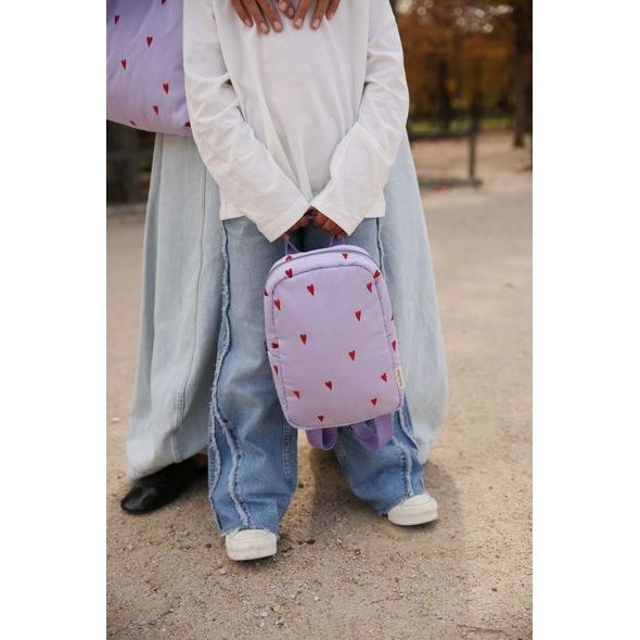 STUDIO NOOS PUFFY MINI BACKPACK BATŮŽEK PURPLE HEARTS - ORGANIZÉRY A KOŠÍKY - KOČÁRKY A PŘÍSLUŠENSTVÍ