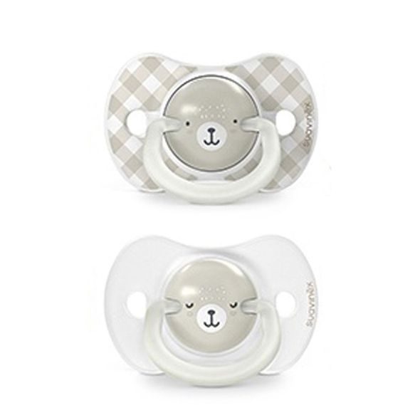 SUAVINEX ŠIDÍTKO DEN&NOC FYZIOLOGICKÉ SILIKON WILD & FREE 6-18 M - 2 KS - ŠIDÍTKA A DOPLŇKY - KRMENÍ