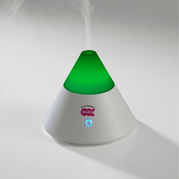 OK BABY BLUE AROMA LE JUS ZVLHČOVAČ/AROMA LAMPA ULTRASOUND - ZVLHČOVAČE A ČISTIČKY VZDUCHU - SPINKÁNÍ