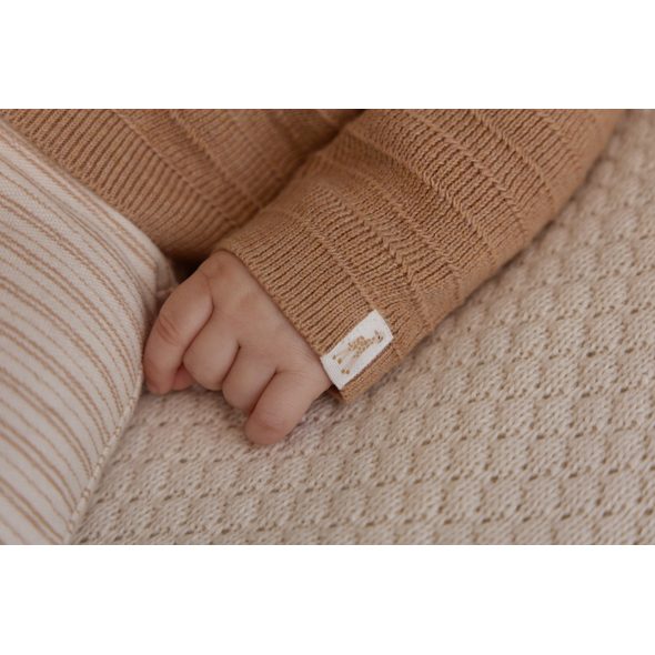 LITTLE DUTCH KARDIGAN PLETENÝ SAFARI FRIENDS SOFT TAN VEL. 74 - KABÁTKY, MIKINKY - PRO DĚTI