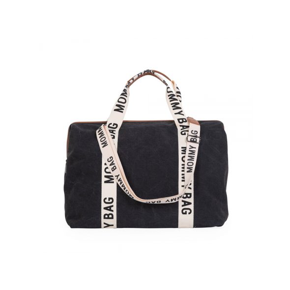 CHILDHOME PŘEBALOVACÍ TAŠKA MOMMY BAG CANVAS BLACK - PŘEBALOVACÍ TAŠKY - KOČÁRKY A PŘÍSLUŠENSTVÍ