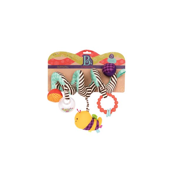 B-TOYS WIGGLE WRAP SPIRÁLA NA KOČÁREK - SPIRÁLY NA POSTÝLKU / AUTOSEDAČKU - PRO DĚTI