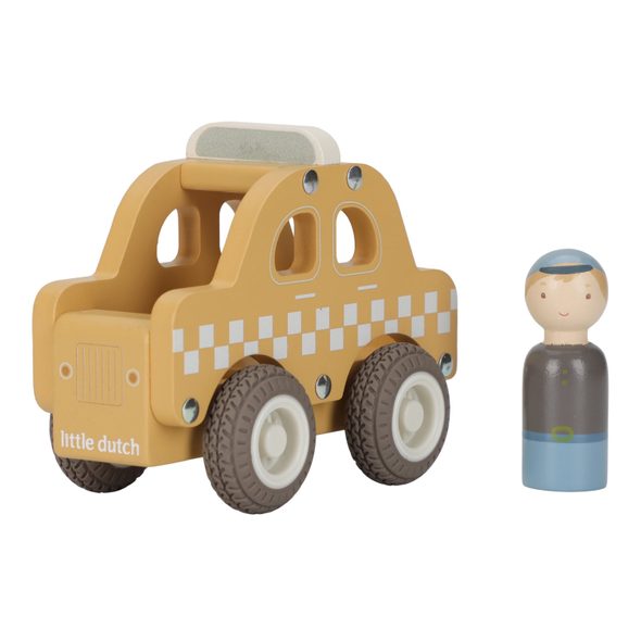 LITTLE DUTCH TAXI AUTO DŘEVĚNÉ - LITTLE DUTCH - PRO DĚTI