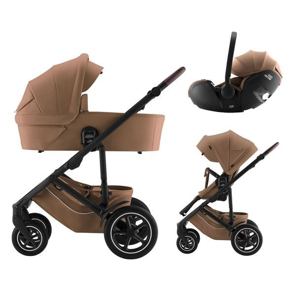 BRITAX SET KOČÁREK SMILE 5Z + HLUBOKÁ KORBA + AUTOSEDAČKA BABY-SAFE PRO LUX - TROJKOMBINACE - KOČÁRKY A PŘÍSLUŠENSTVÍ
