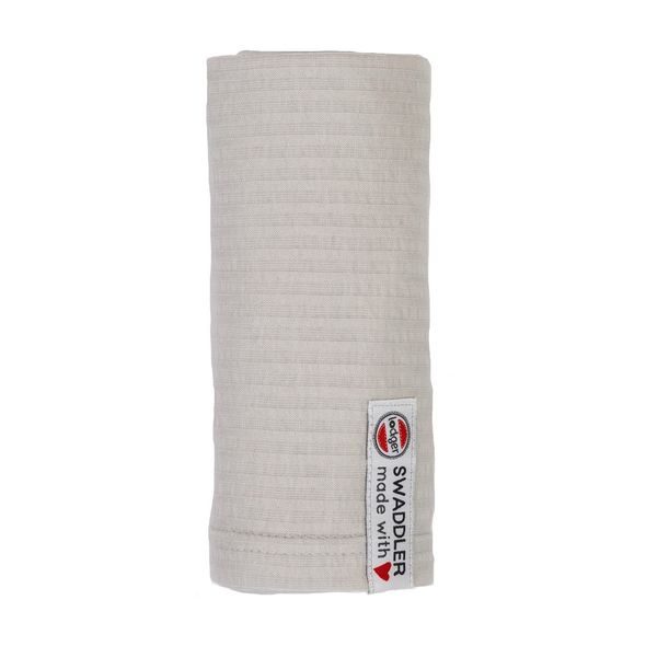 LODGER SWADDLER SEERSUCKER 70X70CM STEEL - ZAVINOVACÍ PLENY / OSUŠKY VELKÉ - PŘEBALOVÁNÍ