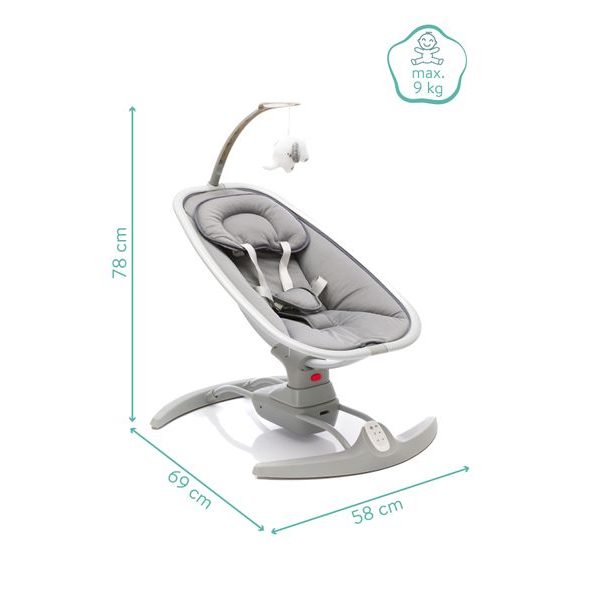 FILLIKID ELEKTRICKÁ HOUPAČKA MIMI GREY - LEHÁTKA A HOUPADLA - SPINKÁNÍ