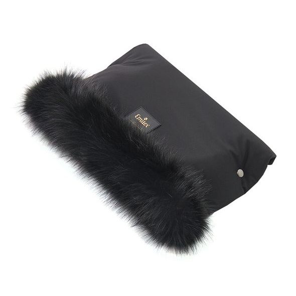 EMITEX RUKÁVNÍK LUXURY SOFT BLACK - RUKÁVNÍKY NA KOČÁREK - KOČÁRKY A PŘÍSLUŠENSTVÍ
