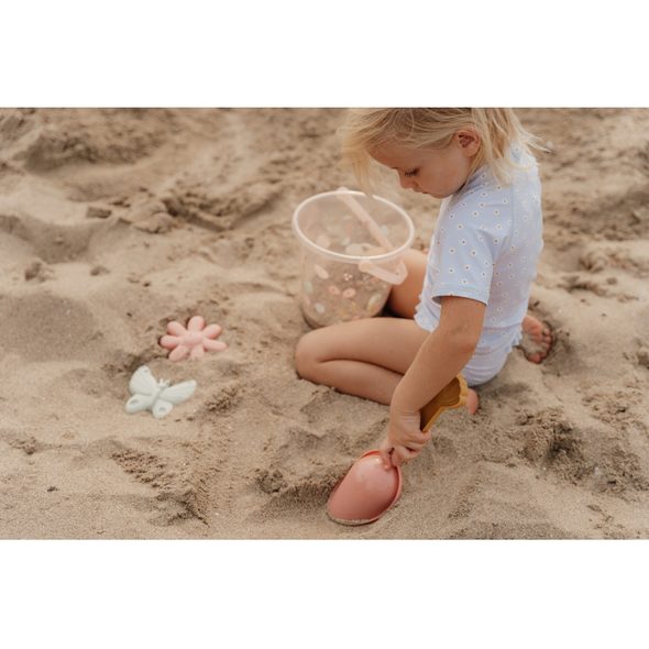 LITTLE DUTCH SADA NA PÍSEK 3 KS KVĚTINY A MOTÝLI - HRAČKY NA PÍSEK - PRO DĚTI