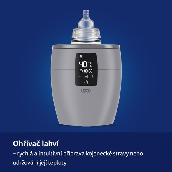 LOVI ELEKTRICKÝ OHŘÍVAČ LAHVÍ ŠEDÝ - OHŘÍVAČKY MLÉKA A STRAVY - KRMENÍ