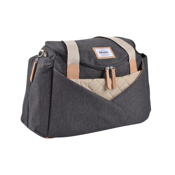 BEABA PŘEBALOVACÍ TAŠKA SYDNEY DARK HEATHER GREY - PŘEBALOVACÍ TAŠKY - KOČÁRKY A PŘÍSLUŠENSTVÍ