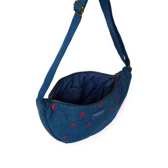 STUDIO NOOS DENIM ADULT FANNY KABELKA | DARK BLUE RED HEARTS - DOPLŇKY - PRO MAMINKY