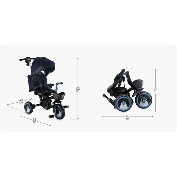 MOMI TŘÍKOLKA MOMI IVI MODRÁ - TŘÍKOLKY ŠLAPACÍ - NOŠENÍ & SPORT