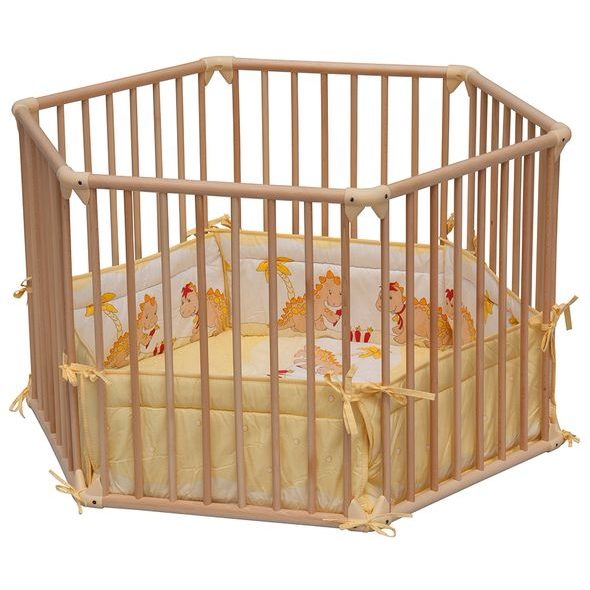 SCARLETT DĚTSKÁ DŘEVĚNÁ OHRÁDKA FANY PŘÍRODNÍ 98X98CM - OHRÁDKY - KOUPÁNÍ A ZDRAVÍ