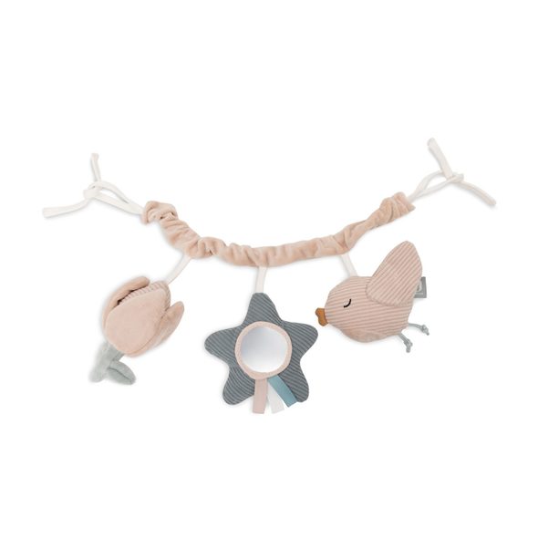 JOLLEIN ŘETĚZ NA KOČÁREK LOVELY BIRDS - SPIRÁLY NA POSTÝLKU / AUTOSEDAČKU - PRO DĚTI