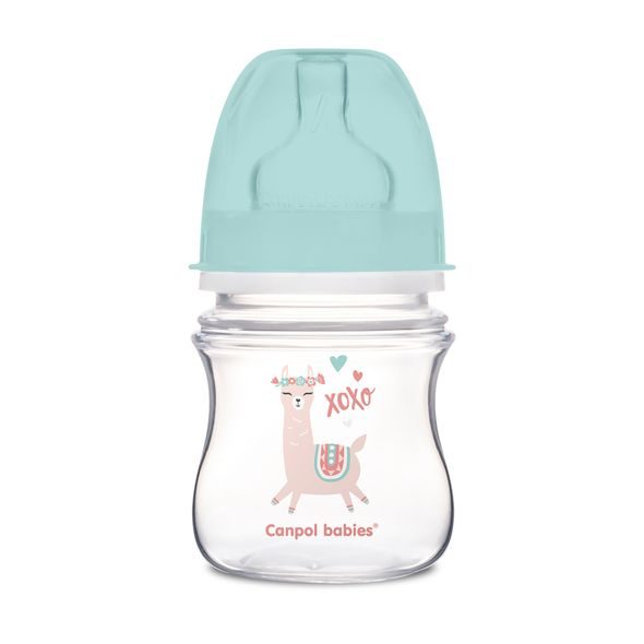 CANPOL BABIES LÁHEV SE ŠIROKÝM HRDLEM EXOTIC ANIMALS 120ML - KOJENECKÉ LAHVE - KRMENÍ