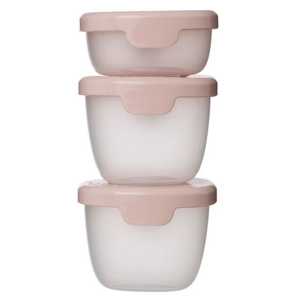 B.BOX SADA KRABIČEK SNACK TUBS 3KS - RŮŽOVÉ - USKLADNĚNÍ JÍDLA - KRMENÍ