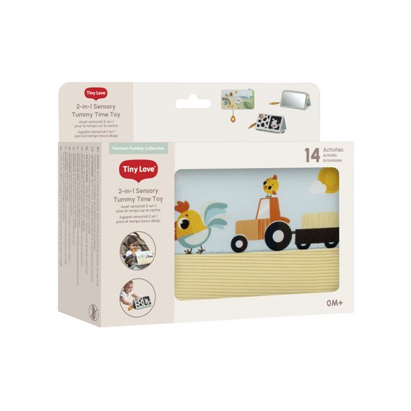 TINY LOVE KNÍŽKA S AKTIVITAMI PRO HRU NA BŘÍŠKU FARMERS FUNDAY - HRA NA BŘÍŠKU - PRO DĚTI