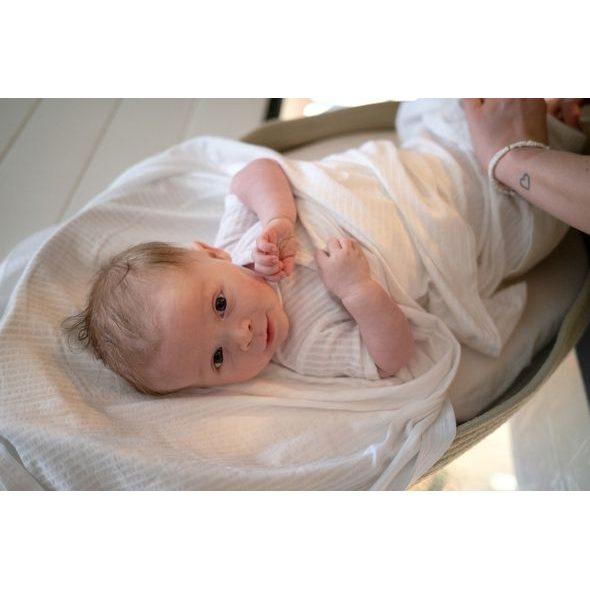 LODGER SWADDLER SEERSUCKER 70X70CM CLOUD DANCER - ZAVINOVACÍ PLENY / OSUŠKY VELKÉ - PŘEBALOVÁNÍ