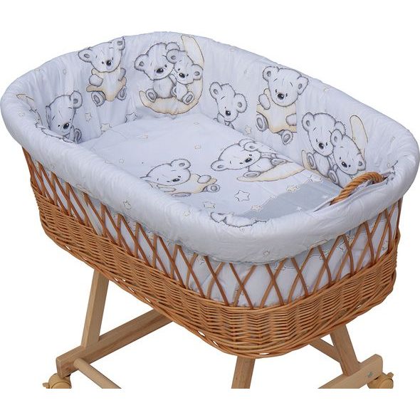 SCARLETT MOJŽÍŠŮV KOŠÍK S PODVOZKEM PRO MIMINKO TORO ŠEDÁ - KOŠÍKY A KOLÉBKY - SPINKÁNÍ