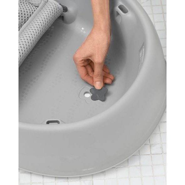 SKIP HOP VANIČKA S ERGONOMICKOU PODLOŽKOU MOBY 3 FÁZOVÁ ŠEDÁ - VANIČKY PLASTOVÉ - KOUPÁNÍ A ZDRAVÍ