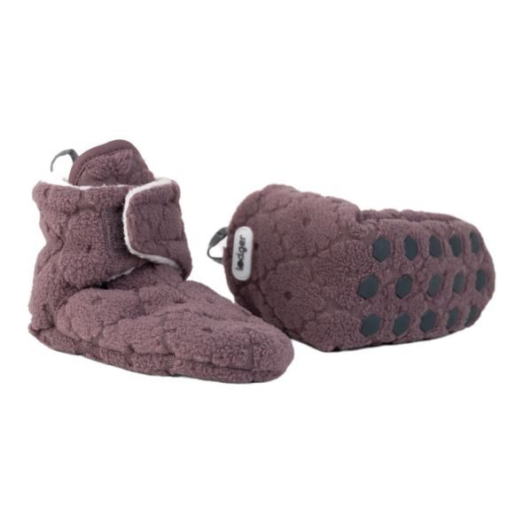 LODGER SLIPPER FOLKLORE FLEECE MAUVE 3 - 6 MĚSÍCŮ - KOJENECKÉ CAPÁČKY - PRO DĚTI