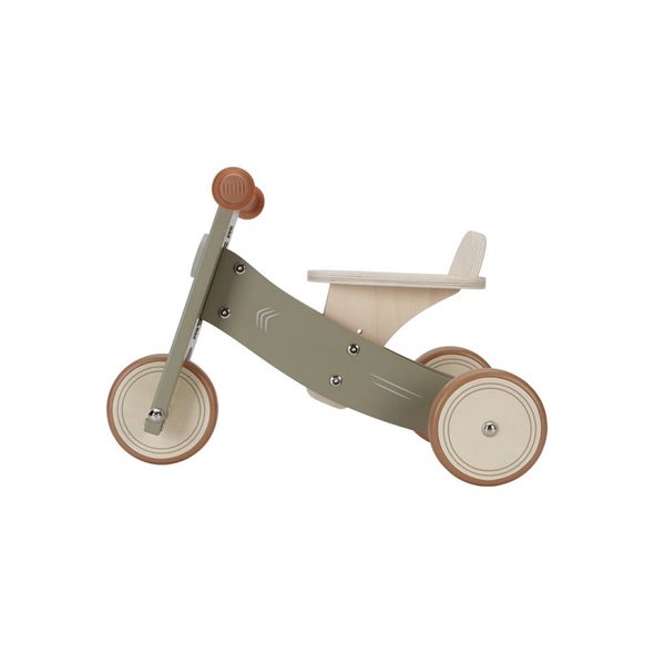 LITTLE DUTCH ODRÁŽEDLO TŘÍKOLKA DŘEVĚNÁ OLIVE - DĚTSKÁ ODRÁŽEDLA - PRO DĚTI