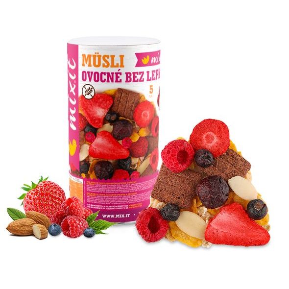 MIXIT OVOCNÉ MÜSLI BEZ LEPKU - MUSLI A KAŠE - PRO MAMINKY