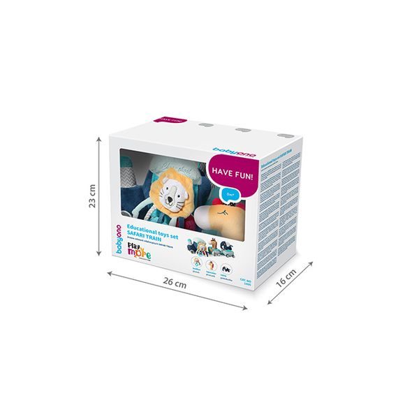 BABYONO HRAČKA EDUKATIVNÍ SAFARI VLAK 0M+ - AKTIVNÍ HRAČKY - PRO DĚTI