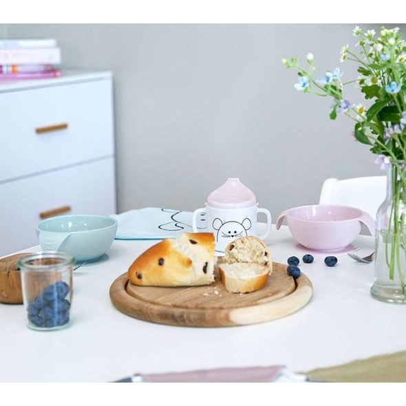 LÄSSIG BOWL SILICONE BLUE WITH SUCTION PAD - MISKY, TALÍŘKY A PODLOŽKY - KRMENÍ