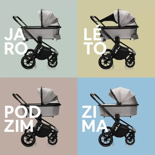 ZOPA SET MOVE CROSS 3 + KORBA + AUTOSEDAČKA + BÁZE - TROJKOMBINACE - KOČÁRKY A PŘÍSLUŠENSTVÍ